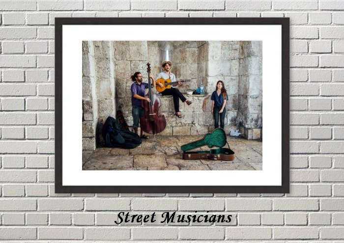 Street Musicians Framed Print